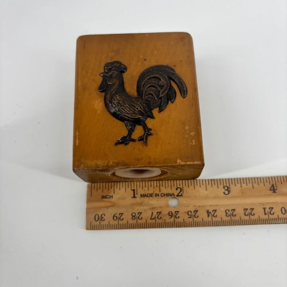 Vtg Victor Goldman Rooster Bottle Opener Cap Catcher Salt Pepper Shakers Set 3pc